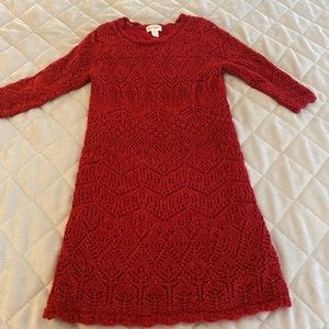 Girls holiday/winter sweater dress. Size 7/8